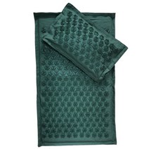 손 발 지압 표 어싱패드 지압기 지압볼 지압펌프 매트7444cm 자연 린넨 코코넛 팜, 2pcs 육군 녹색 세트