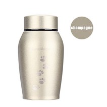 반려동물유골함 250ML 스테인레스 스틸 Urns 애완 동물 강아지 고양이 새 마우스 화장 유골 Keepsake 관 콜, 04 Champagne