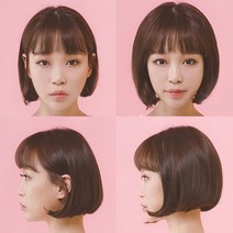 정수리 똑딱이 붙임 볼륨업 헤어뽕 부분 가발 앞 뒷머리 옆머리 흰머리 새치 원형 엠자 O형 탈모 커버 내츄럴 브라운 블랙 투톤 컬러 셀프 덧 머리 헤어 스타일링 뒤통수 잔머리 중년, 투톤브라운