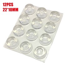 도어 자석 문 현관 스토퍼 말발굽 12pcs 지우기 자체 접착 도어 스토퍼 고무 댐퍼 버퍼 캐비닛 범퍼 실리콘, 한개옵션0