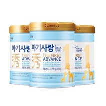 아기사랑 수 어드밴스 분유 1단계 750g 3통