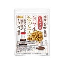 119618 드라이 볶음 간장유미 400g 일본산 대두 100% 사용 DRY NATTO 살아 있는 낫토균 17억개 05NICHIGA니치가, 400 그램 (x 1)