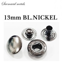 스프링스냅 똑딱이 단추, 50세트, 13mm흑니켈