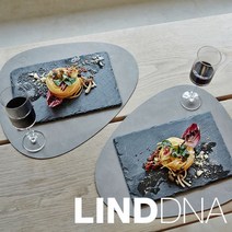 린드DNA 테이블매트/가죽식탁매트 (커브/누포/라지), 라이트블루