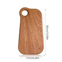 느티나무 도마 캄포 편백 나무 월넛 마호가니 주방 블록 도마 빵 과일 스시 트레이 매달린 흑단 단단한 야채 치즈용161439, Large 32x17cm, 1개