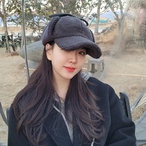 느와드코코 후리스 양털 캡모자 방한 군밤 귀도리 턱 끈 뽀글이