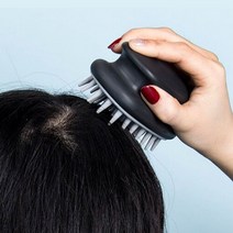 The크리스탈 두피 관리 각질 스케일링 헤어 마사지 빗 샴푸브러쉬, 랜덤