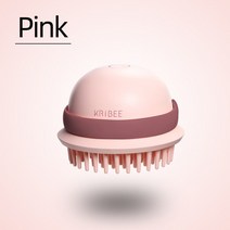 Xiaomi 오리지널 KRiBEE 헤드 마사지 전기 샴푸 브러시 두피 마사지 드라이 마사지 브러시 진동 빗 클리너 헤어 도구, 분홍색, 하나