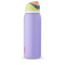 Owala FreeSip 스포츠 및 여행용 빨대 포함 단열 스테인리스 스틸 물병 BPA 프리 1.2L(40온스) 매우 어두운 색상 654549, Retro Boardwalk_Water Bottle