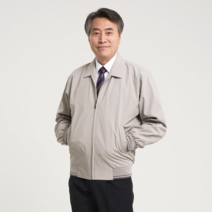 [파파브로] 남자 간절기 베이직 카라넥 비즈니스 점퍼 HA-JUA-A-네이비