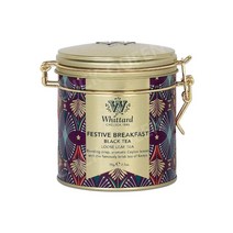 위타드 Whittard of Chelsea - Festive Breakfast Tee-Dose mit Clipverschluss 75g, 1개