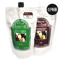 롬복 헤나 오리지날 엘비 트리트먼트 컬러크림 염색약 1 2제 각500ml, 마호가니브라운
