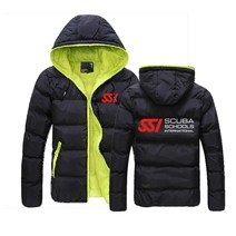 다이빙방풍자켓 웻슈트 프리다이빙슈트 다이빙 방풍자켓Men Winter Jackets Scuba Diving Dive SSI Printed, 01 1_01 S