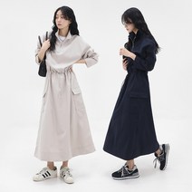 컨템 / 이지반집업스트링롱원피스 / CONOW3W04C