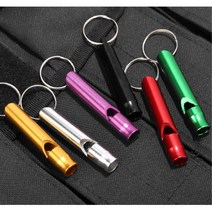 비상용 호루라기 알루미늄 열쇠고리 호신용 심판호각, 1개, 상세페이지 참조