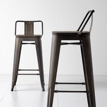 톨릭스 목판바텐 1+1 등받이/일반 2p 홈바 아일랜드식탁의자 카페 빈티지 바의자, (1+1)목판등받이바텐 미들(66cm)