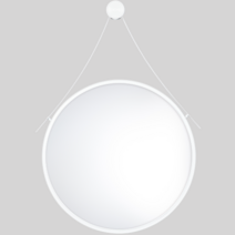 인테리어 스트랩원형거울, 화이트