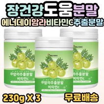 에너데이 암라 추출 분말 비타민C 230g 아마륵 구스베리 세븐베리 빌베리 필수 섭취 가루 분말 추천, 3개