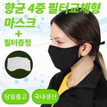면 마스크 필터 교체형 4중 입체마스크 교체필터 기본20매포함 국내생산, 3장