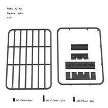 자동차 가로바 루프랙 로우가로바 악어식 기본바 Trax-TRX4 디펜더 가드 자동차 쉘 D110 클래식 프론트 페, 03 luggage rack