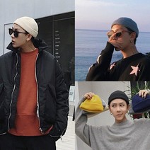모자 챙짧은모자 남자 무지 니트 와치캡 여자 숏비니 여름비니