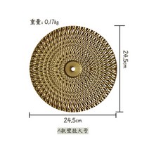벽걸이 수족관 라이트 골드 디스크 연철 룸 장식 홈 메탈 펜던트, [01] A large