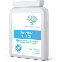 스위스 바이오에너지틱스 Swiss Bioenergetics Superba Krill Oil 500mg 60캡슐 남금 크릴 오일 심장