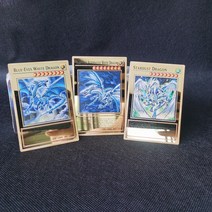 수집품 화석 축구카드 인형 물소뿔 Yu-Gi-Oh 합금 컬렉션 카드 파란 눈 어두운 마법의 오벨리스크 슬라이퍼, 19 radom 1pcs