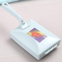 침구청소기 침대청소기 카펫 바닥 스위퍼 클리너 핸드 푸시 가정용 자동 빗자루 카펫 러그 먼지 스크랩 브러시로 종이 청소, 파란색