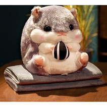 [오테르몰] 멀티 햄스터 미니 차량용 캐릭터 낮잠 책상 사무실 쿠션 담요