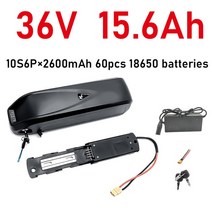 2인승전기자전거 전기 자전거 Hailong 배터리 스쿠터 36V 48V 52V USB 18650 BBS02 11Ah 500W, 06 36V 15.6Ah 10S6P, 한개옵션1