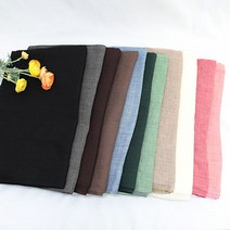 마리끌레르 12종 빅사이즈 무지 롱 사각 면스카프 코튼 폴리 가을 여성