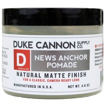 포마드 스웨거 프리즈 포마드왁스 Duke Cannon Supply Co. 뉴스 앵커 샌달우드 시트러스, 4.6온스(1팩)
