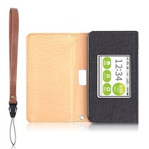 UQ WX04 WX05 Speed ​​Wi-Fi NEXT 모바일 라우터 케이스 + 보호 필름 (차콜)