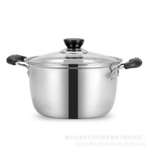 냄비 손잡이분리 스탠 인덕션전용 인덕션용 신혼냄비세트 스테인레스 스틸 1 개 1.5L-4L 이중 바닥 수프 비자성 요리 다목적 조리기구 붙지 않는 팬 일반 사용, [01] 18CM about 1.5L