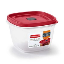 Rubbermaid 7컵 식품 보관 용기 3팩 투명, 3개