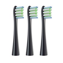듀퐁 스마트 소닉 전동 칫솔 씰 패키지 3 개 수카스 X3/X3U/X5 호환, Black