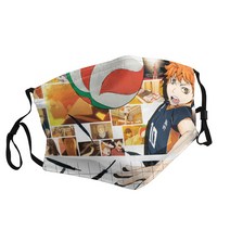 Haikyu!!-47 성인용 인쇄 마스크 일본 만화 영화 방진 빨 조절 가능