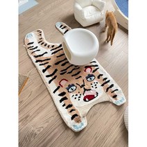 호랑이러그 카페트 카펫 거실 호피 포인트 푹신한