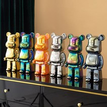 베어브릭 Bear brick-동상 선물용 액세서리 집들이 선물 침실 장식 거실 장식 인형 인테리어, 혼합색상5곰 높이 28CM