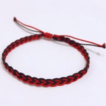 영진상사 행운 팔찌 한국전통매듭 핸드메이드 실팔찌 미크라메 선물 커플팔찌 SL051, 01레드