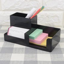 악세서리보관 펜꽂이 깔끔한책상정리 학원프론트 선반형명함꽂이 3P멀티명함펜꽂이