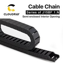 부드럽고 내구성 좋은 Cloudray 케이블 체인 반 폐쇄 내부 개방 15x15 드래그 플라스틱 Towline 전송 기계, 01 15x50mm_03 28mm