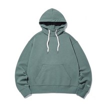 남자 여자 긴팔 후드티 티셔츠 디써티원 버추얼 그래픽 하이넥 밀리터리 그린 VIRTUAL GRAPHIC HIGH NECK HOODIE MILITARY GREEN
