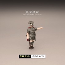 중세 미니어처 고대 로마 황제 시저 교황 선교사 검투사 로마 군인 레이디 모델 인형 장식, 07 01