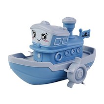풍선 어린이 목욕 장난감 시계 태엽 보트 선박 놀이 물 욕실 만화 아기 야외, [02] Light Blue
