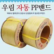 밴딩끈 자동밴딩끈 포장노끈 자동밴딩끈(12mm)2개입, 2개, 엘로우