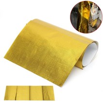단열재 단열필름 접착식 보온재 바닥 외벽 20x60cm 자기 접착제 반사 골드 고온 배기 열 실드 랩 테이프 절, 한개옵션0