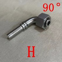 각파이프 조인트 미터법 M10-42 유압 콘 호스 끝단 내장식 타입 튜브 고압 피팅 가시 커넥터 6-25mm, [07] H bend, [21] 19MM to M30x1.5, 1개