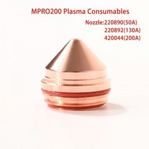 용접 노즐 mpro200 플라즈마 절단기 소모품 220890 220892 420044, 20개, 200a 노즐 420044, 20 Pcs+200A Nozzle 420044